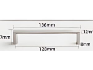 3072 - Cabinet Handle - Silver